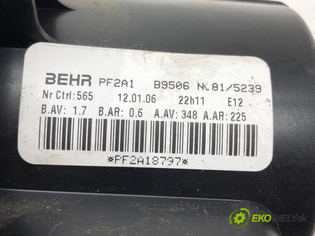 PEUGEOT 307 SW (3H) 2002 - 2009    2.0 16V 103 kW [140 KM] benzyna 2005 - 2008  ventilátor kúrenia PF2A1