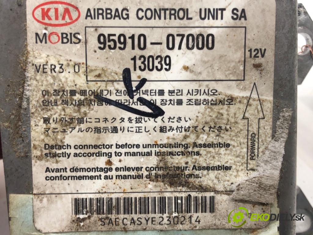 KIA PICANTO I (SA) 2004 - 2012    1.0 45 kW [61 KM] benzyna 2004 - 2011  senzor airbag 95910–07000 (Snímače)