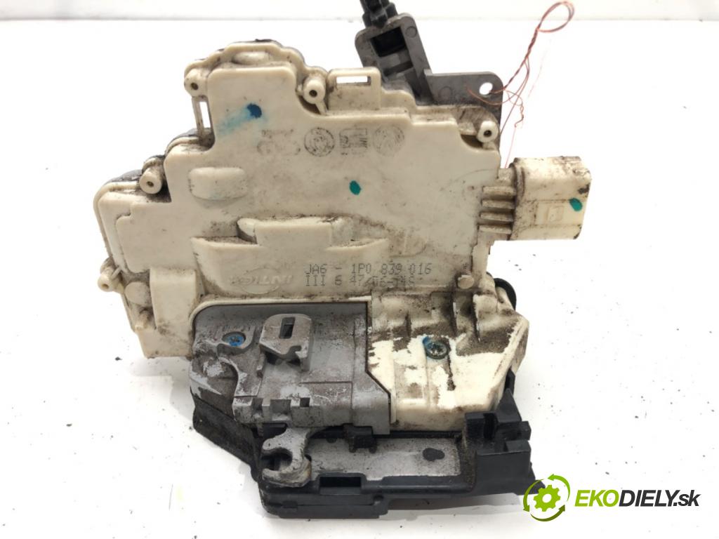 SEAT LEON (1P1) 2005 - 2013    1.9 TDI 77 kW [105 KM] olej napędowy 2005 - 2010  zámok dveře pravý zadní část 1P0839016