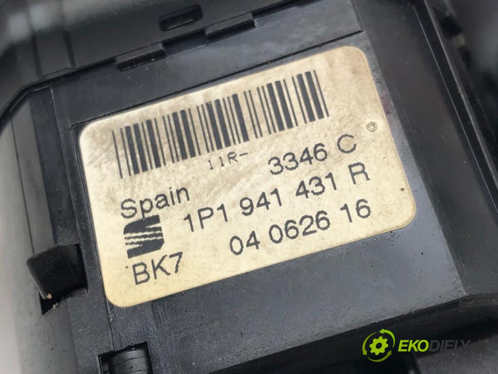 SEAT LEON (1P1) 2005 - 2013    1.9 TDI 77 kW [105 KM] olej napędowy 2005 - 2010  spínač světel 1P1941431R