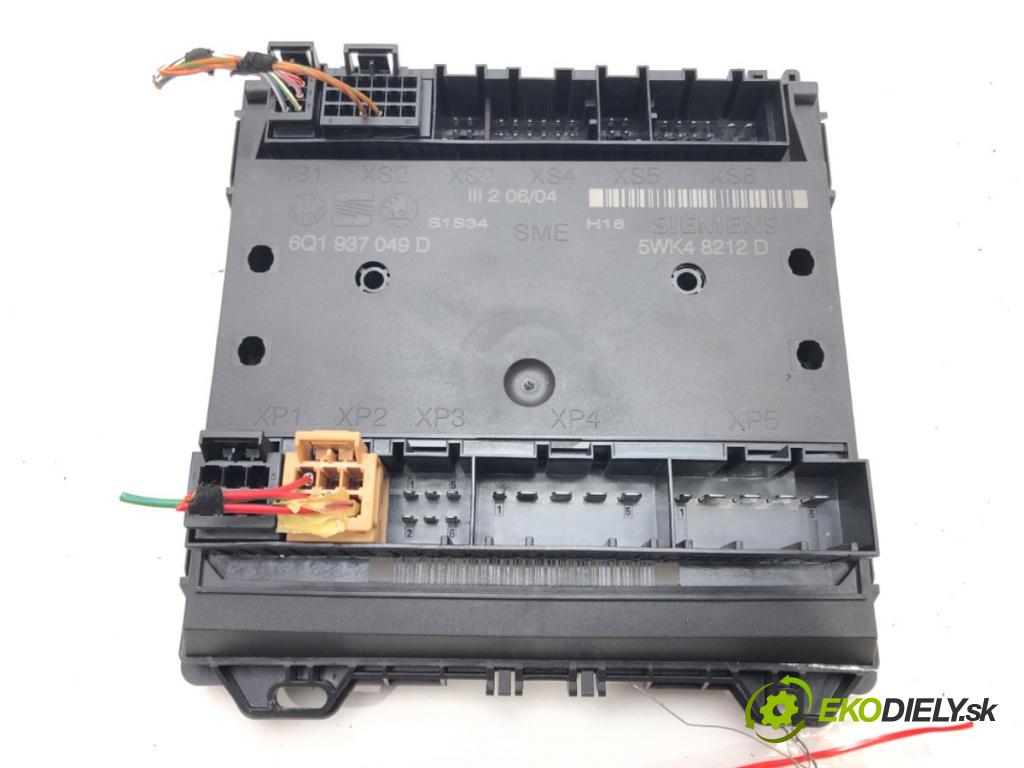 SEAT IBIZA III (6L1) 2002 - 2009    1.2 47 kW [64 KM] benzyna 2002 - 2006  Modul komfortu 6Q1937049D (Moduly komfortu)