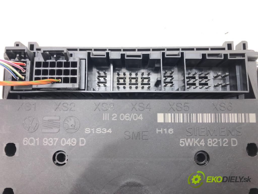 SEAT IBIZA III (6L1) 2002 - 2009    1.2 47 kW [64 KM] benzyna 2002 - 2006  Modul komfortu 6Q1937049D (Moduly komfortu)