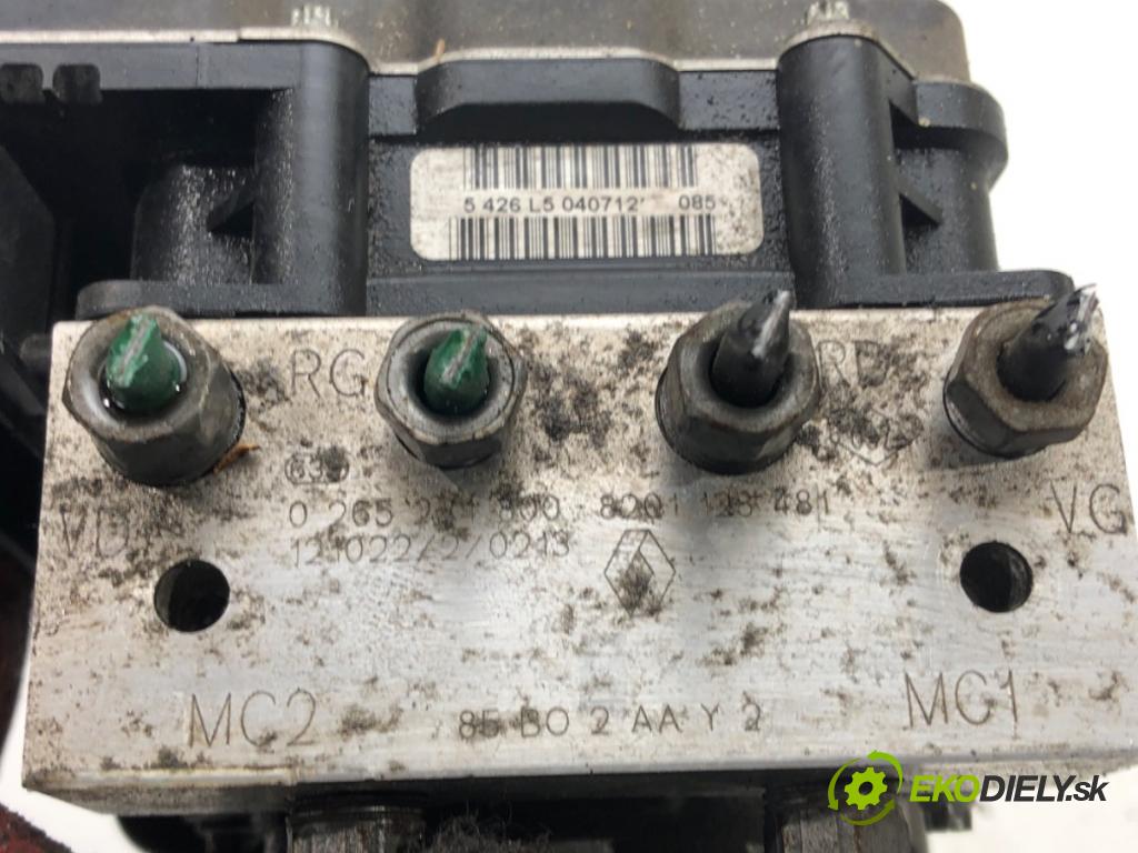 RENAULT CLIO III (BR0/1, CR0/1) 2005 - 2014    1.2 16V (BR02, BR0J, BR11, CR02, CR0J, CR11) 55 kW  Pumpa ABS 8201128481 (Pumpy ABS)