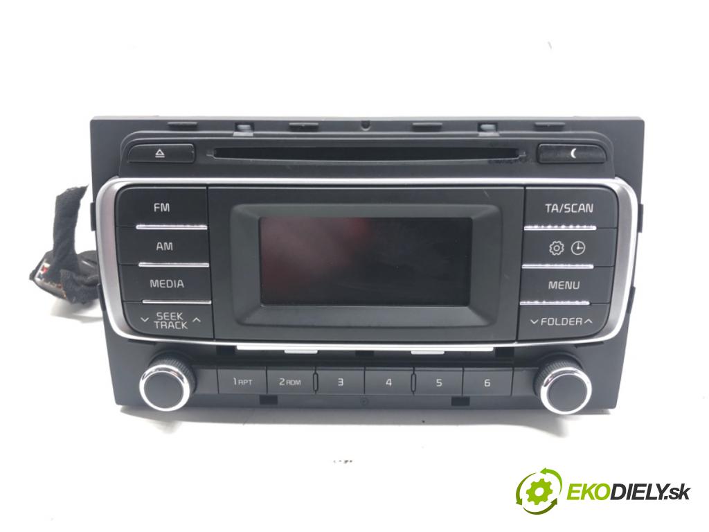 KIA RIO III (UB) 2011 - 2017    1.2 CVVT 62 kW [84 KM] benzyna 2014 - 2017  RADIO 961701W710CA (Audio zariadenia)
