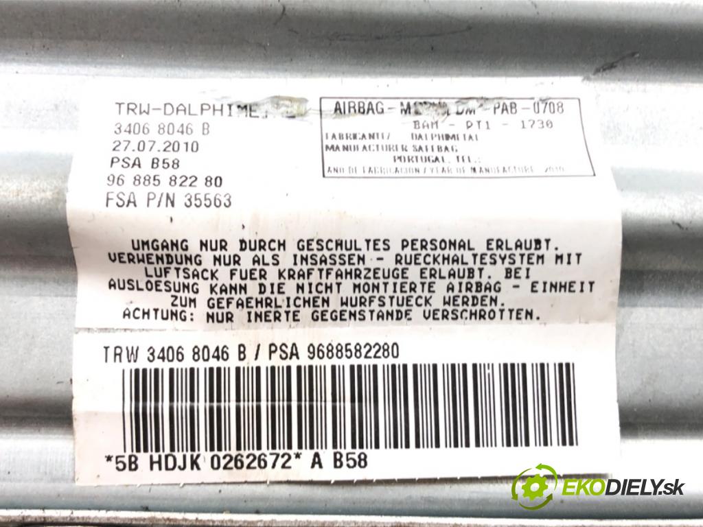 CITROEN C4 GRAND PICASSO I (UA_) 2006 - 2013    1.6 HDi 80 kW [109 KM] olej napędowy 2006 - 2011  AirBag spolujazdca 9688582280 (Airbagy)