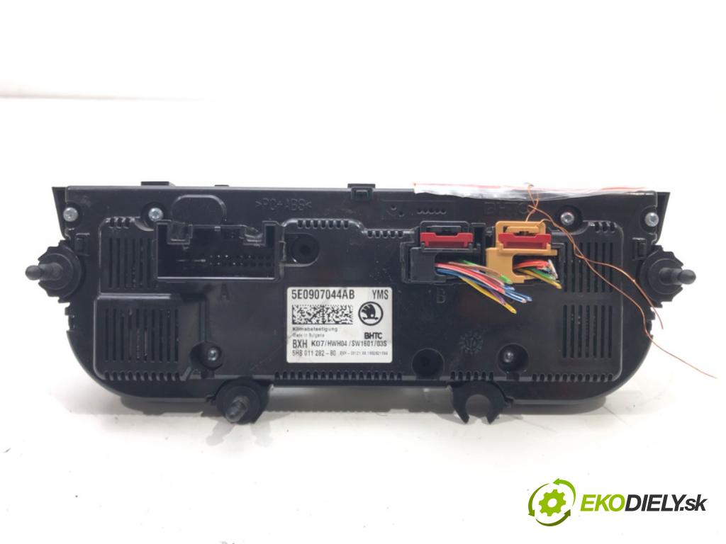 SKODA OCTAVIA III Combi (5E5, 5E6) 2012 - 2022    2.0 TDI 110 kW [150 KM] olej napędowy 2012 - 2022  Panel ovládania kúrenia 5E0907044AB (Prepínače, spínače, tlačidlá a ovládače kúrenia)