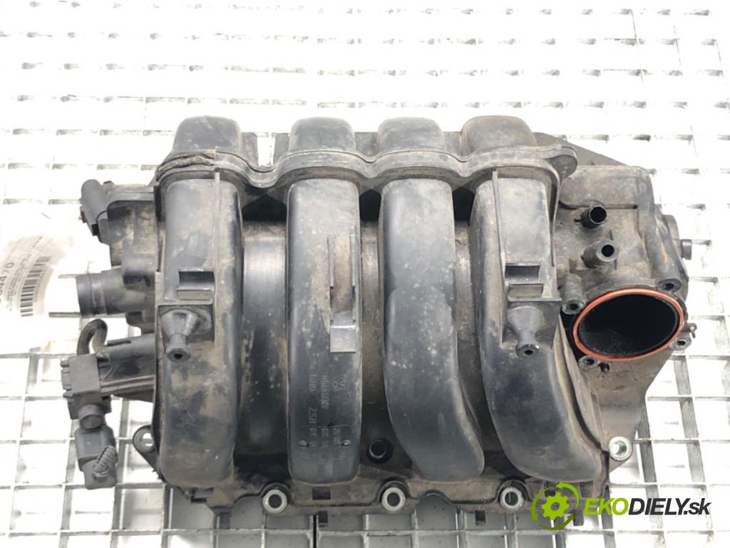 VW GOLF V (1K1) 2003 - 2010    1.6 FSI 85 kW [115 KM] benzyna 2003 - 2008  Potrubie sacie, sanie 03C129711F (Sacie potrubia)