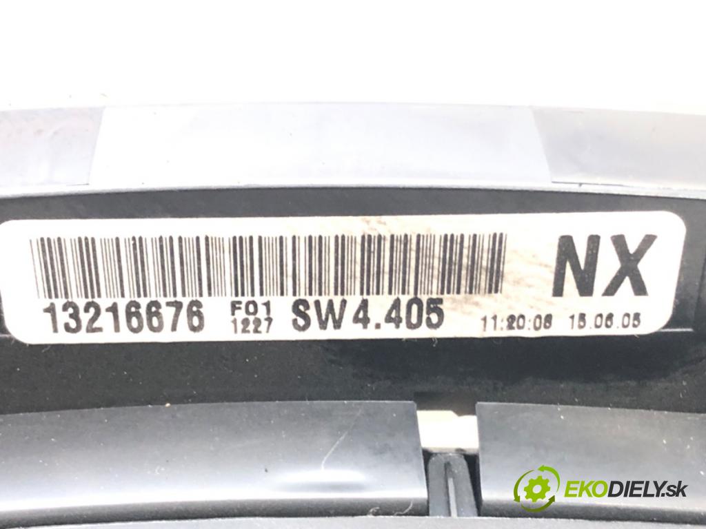 OPEL ZAFIRA B Nadwozie pełne/minivan (A05) 2005 - 2015    1.9 CDTI VAN (M75) 110 kW [150 KM] olej napędowy 2  Prístrojovka 13216676 (Prístrojové dosky, displeje)