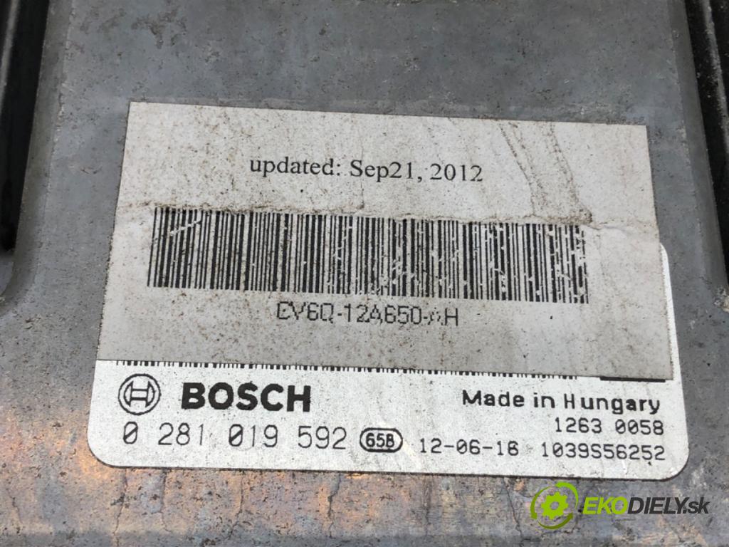 FORD FOCUS III Turnier 2010 - 2022    1.6 TDCi ECOnetic 77 kW [105 KM] olej napędowy 201  riadiaca jednotka Motor 0281019592 (Riadiace jednotky)