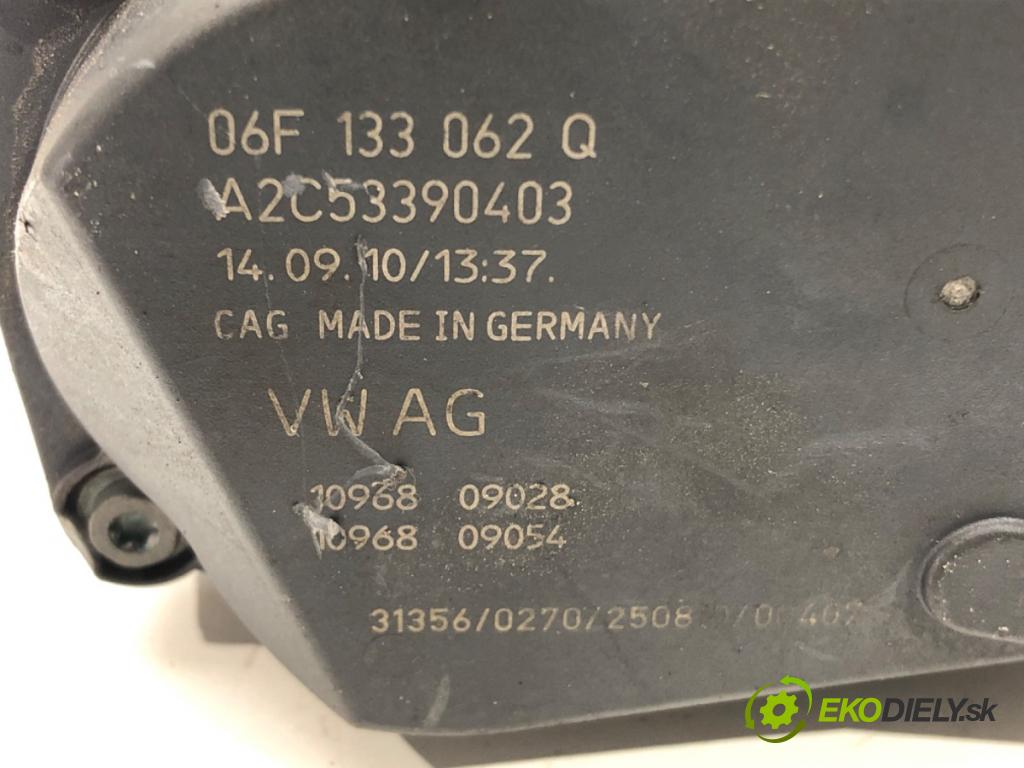 AUDI A6 C6 Avant (4F5) 2004 - 2011    2.0 TFSI 125 kW [170 KM] benzyna 2005 - 2011  Škrtiaca klapka 06F133062Q (Škrtiace klapky)