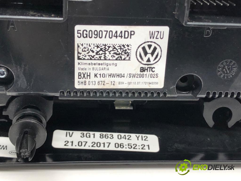 VW ARTEON (3H7, 3H8) 2017 - 2022    2.0 TSI 4motion 206 kW [280 KM] benzyna 2017 - 202  Panel ovládania kúrenia 5G0907044DP (Prepínače, spínače, tlačidlá a ovládače kúrenia)