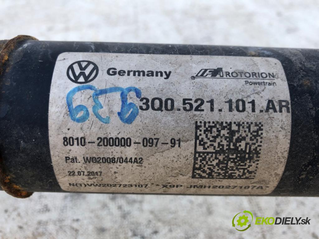 VW ARTEON (3H7, 3H8) 2017 - 2022    2.0 TSI 4motion 206 kW [280 KM] benzyna 2017 - 202  Kardaň, hriadeľ hnací zad 3Q0521101AR (Kardaňové hriadele)