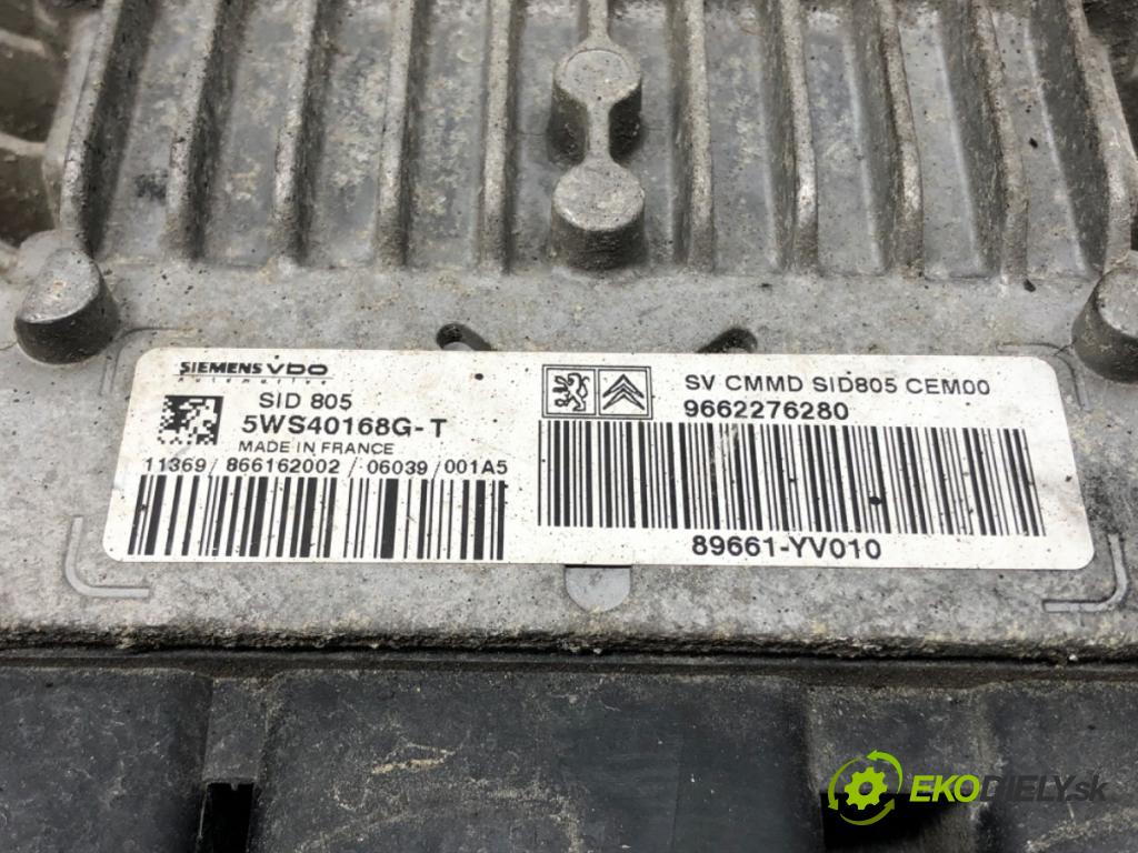 CITROEN C1 (PM_, PN_) 2005 - 2014    1.4 HDi 40 kW [54 KM] olej napędowy 2005 - 2014  řídící jednotka motora 9662276280 5WS40168G-T (Řídící jednotky)