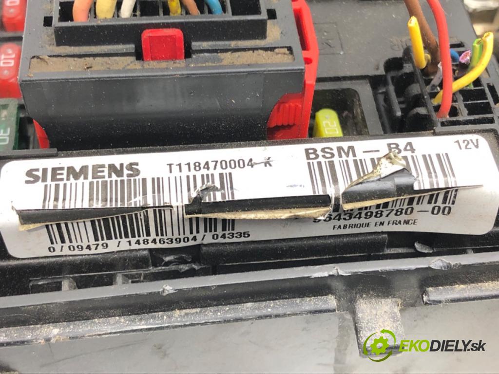 CITROEN C3 I (FC_, FN_) 2002 - 2022    1.4 HDi 50 kW [68 KM] olej napędowy 2002 - 2022  Modul BSM 9643498780 (Ostatné)