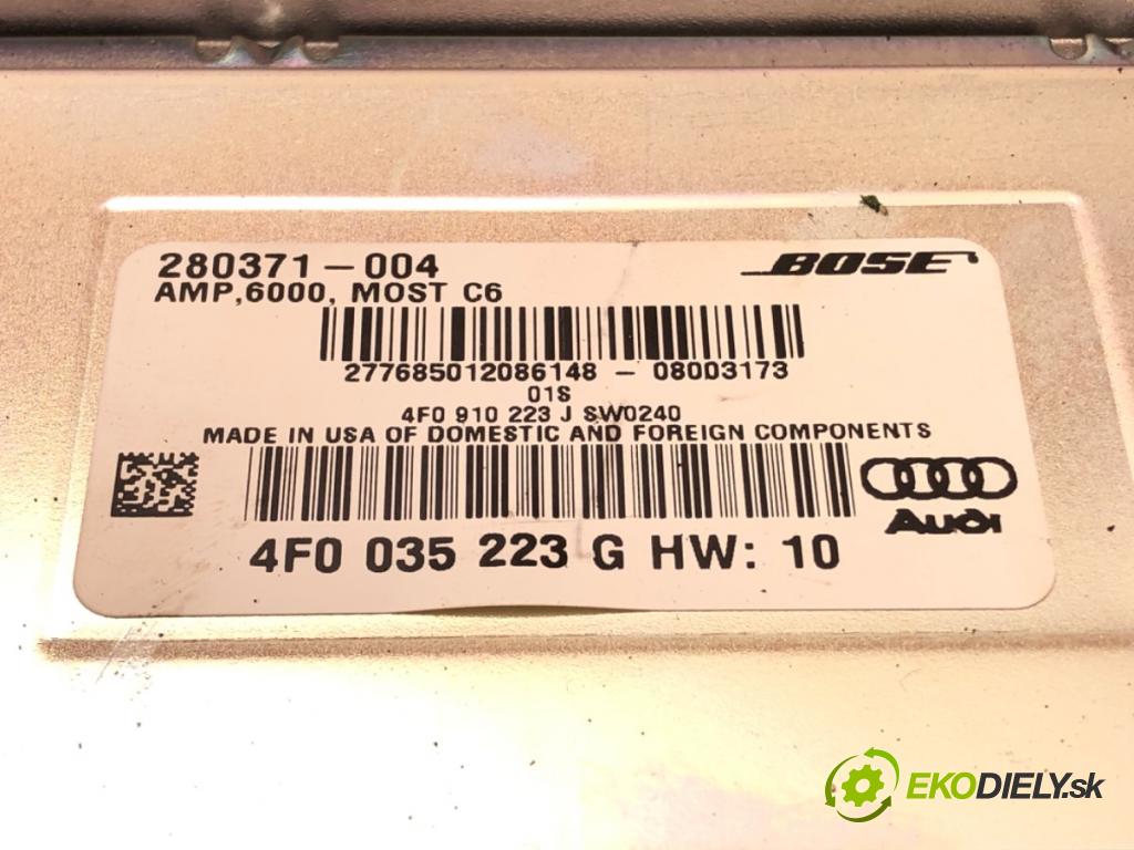 AUDI A6 C6 Avant (4F5) 2004 - 2011    3.0 TDI quattro 171 kW [233 KM] olej napędowy 2006  Zosilňovač radia 4F0035223G (Zosilňovače)