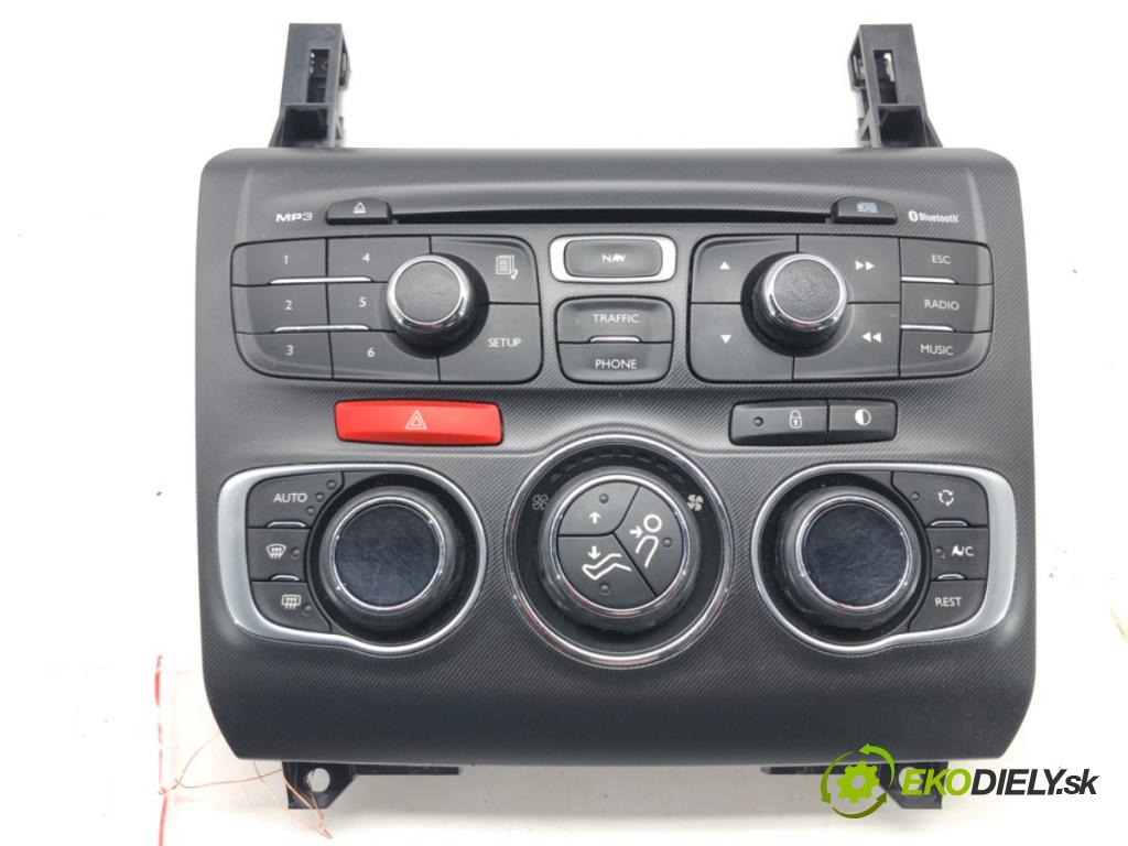 CITROEN DS4 (NX_) 2011 - 2015    2.0 HDi 165 120 kW [163 KM] olej napędowy 2011 - 2  Panel ovládania kúrenia 9666027877 (Prepínače, spínače, tlačidlá a ovládače kúrenia)