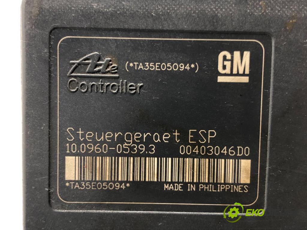 OPEL ZAFIRA / ZAFIRA FAMILY B (A05) 2005 - 2019    1.6 (M75) 77 kW [105 KM] benzyna 2005 - 2012  Pumpa ABS 13213610 (Pumpy ABS)