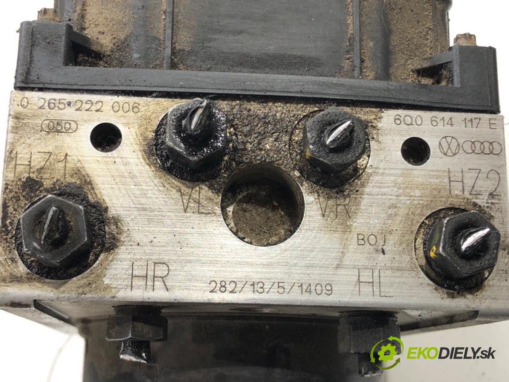 SKODA FABIA I (6Y2) 1999 - 2008    1.4 44 kW [60 KM] benzyna 2000 - 2002  Pumpa ABS 0265800003 (Pumpy ABS)