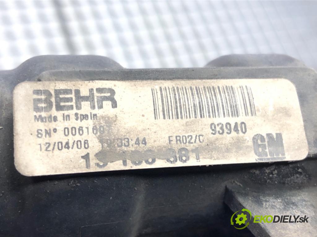 OPEL CORSA C (X01) 2000 - 2009    1.3 CDTI (F08, F68) 51 kW [70 KM] olej napędowy 20  Chladič vody  (Chladiče vody)