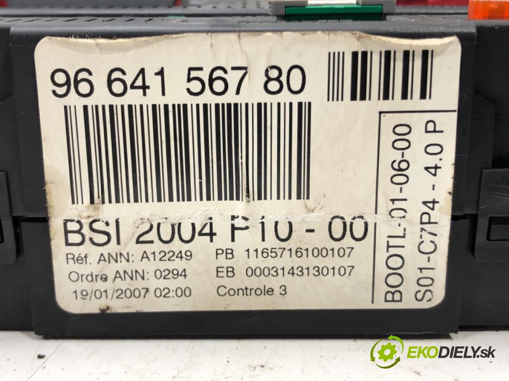CITROEN C3 I (FC_, FN_) 2002 - 2022    1.4 i 54 kW [73 KM] benzyna 2002 - 2010  modul BSI 9664156780 (Pojistkové skříňky)