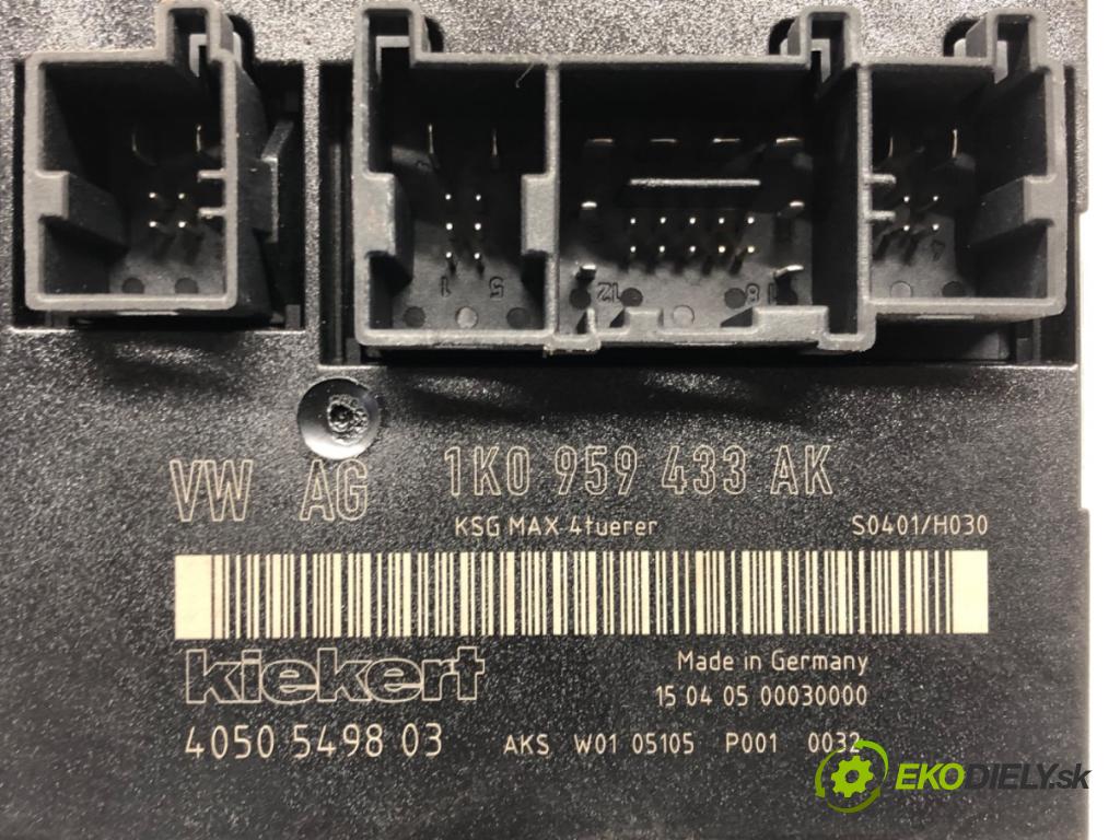 VW GOLF PLUS V (5M1, 521) 2004 - 2013    1.6 FSI 85 kW [115 KM] benzyna 2004 - 2008  Modul komfortu 1K0959433AK (Moduly komfortu)