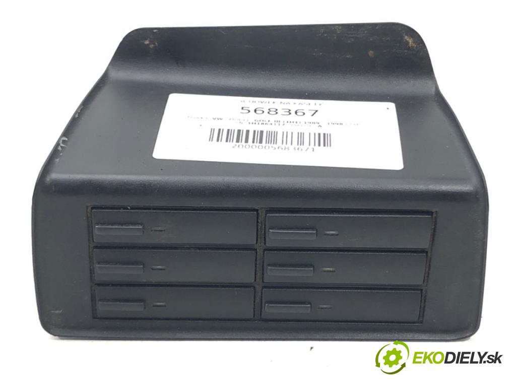 VW GOLF III (1H1) 1989 - 1998    ---  Priehradka, kastlík na kazety 1H1864117
