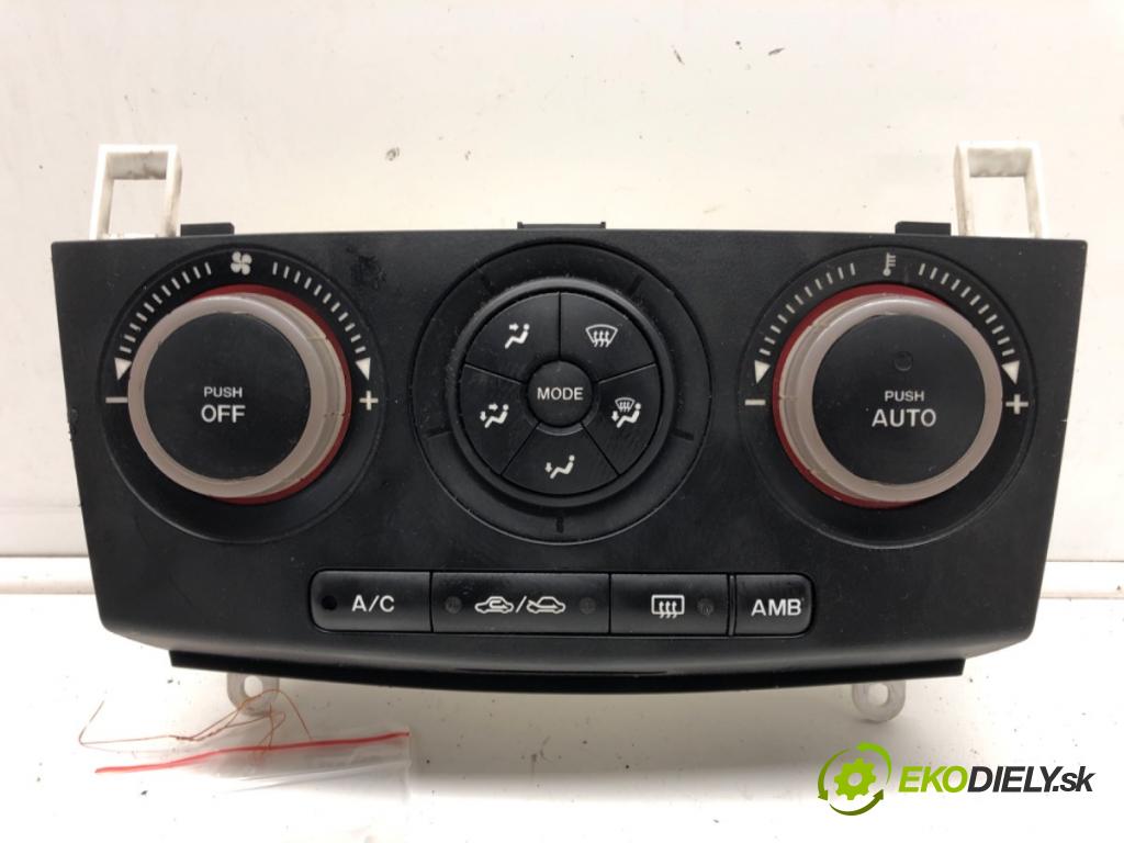 MAZDA 3 (BK) 2003 - 2009    1.6 DI Turbo 80 kW [109 KM] olej napędowy 2004 - 2  Panel ovládania kúrenia K1900BP4M (Prepínače, spínače, tlačidlá a ovládače kúrenia)