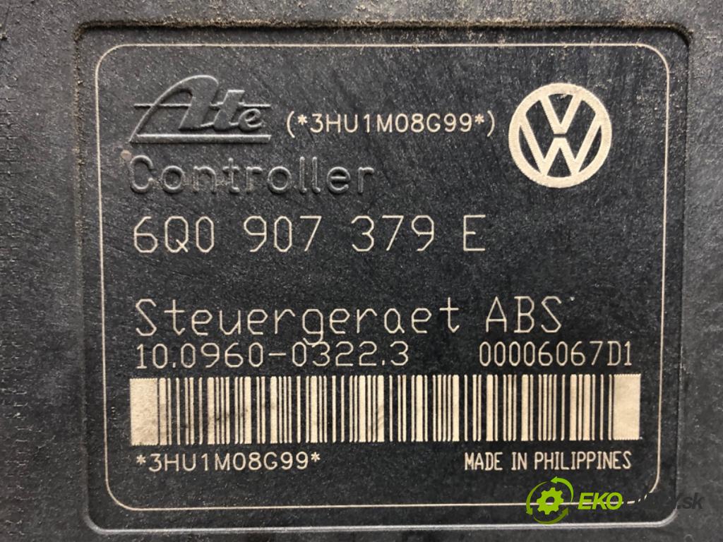 VW POLO (9N_, 9A_) 2001 - 2014    1.2 12V 47 kW [64 KM] benzyna 2001 - 2007  pumpa ABS 6Q0907379E (Pumpy brzdové)