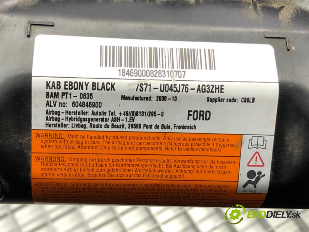 FORD MONDEO IV (BA7) 2007 - 2015    2.2 TDCi 129 kW [175 KM] olej napędowy 2008 - 2010  Palubná doska silentbloku pasy