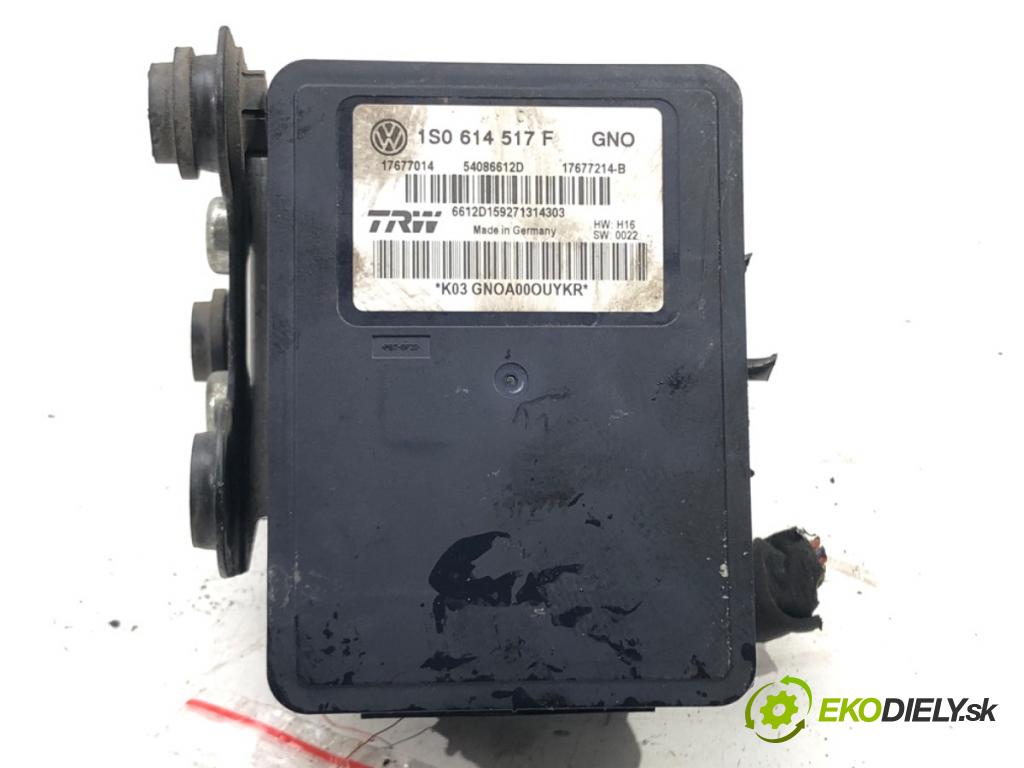 SKODA RAPID (NH3, NK3, NK6) 2012 - 2022    1.6 TDI 66 kW [90 KM] olej napędowy 2013 - 2015  Pumpa ABS 1S0614517F (Pumpy ABS)