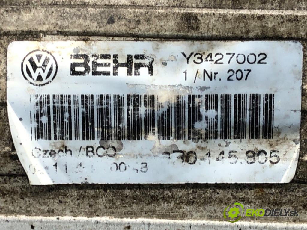 SKODA RAPID (NH3, NK3, NK6) 2012 - 2022    1.6 TDI 66 kW [90 KM] olej napędowy 2013 - 2015  intercooler Y3427002 (Chladiče nasávaného vzduchu (intercoolery))