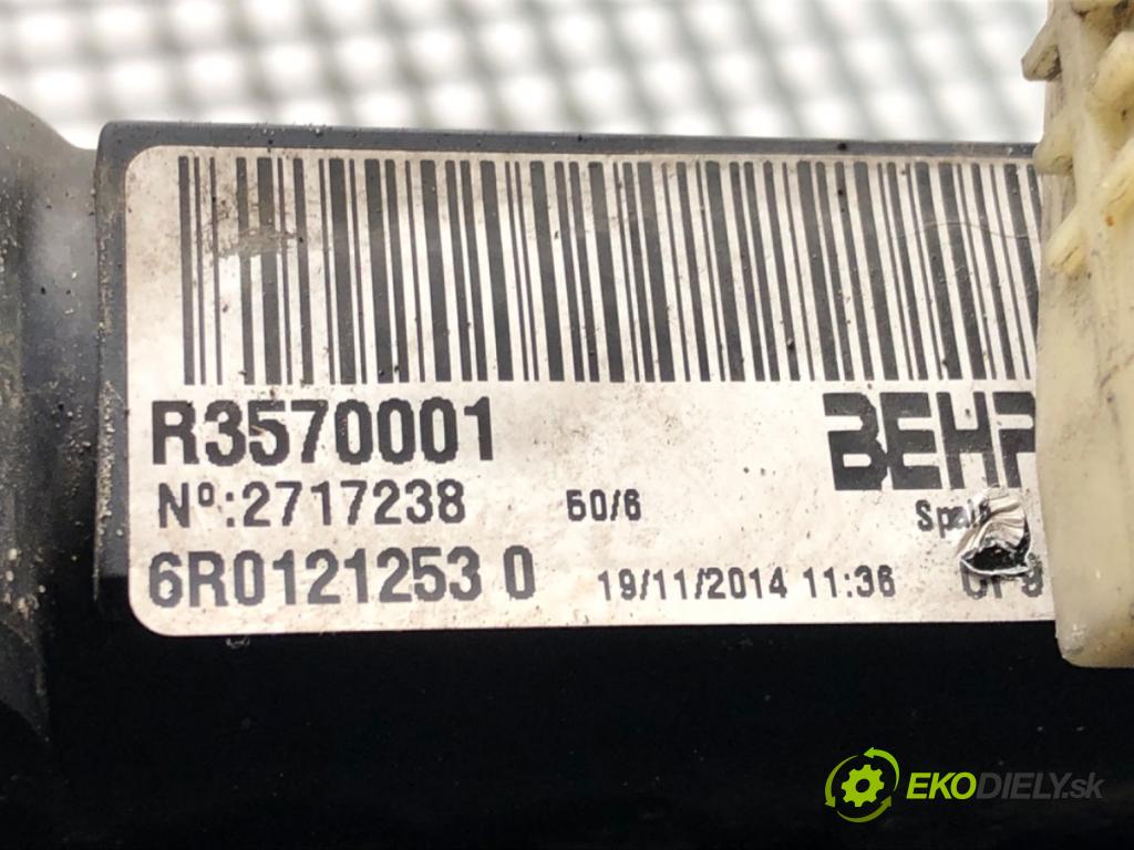 SKODA RAPID (NH3, NK3, NK6) 2012 - 2022    1.6 TDI 66 kW [90 KM] olej napędowy 2013 - 2015  Chladič vody 6R0121253 (Chladiče vody)