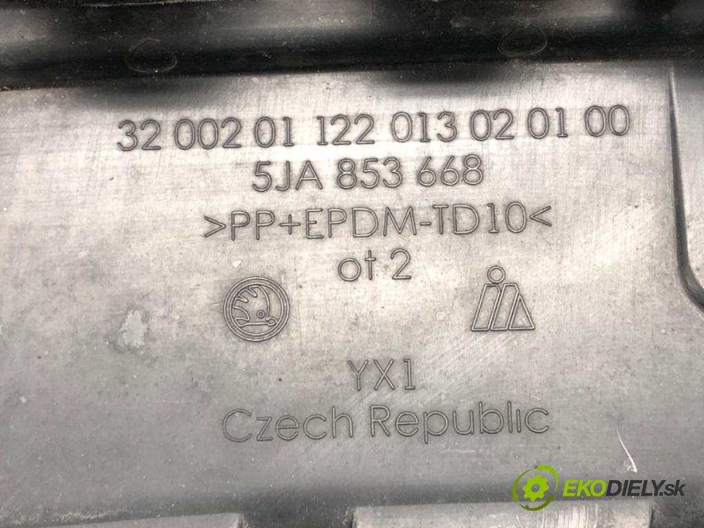 SKODA RAPID (NH3, NK3, NK6) 2012 - 2022    1.6 TDI 66 kW [90 KM] olej napędowy 2013 - 2015  mřížka maska 5JA853668 (Mřížky (masky) chladičů)