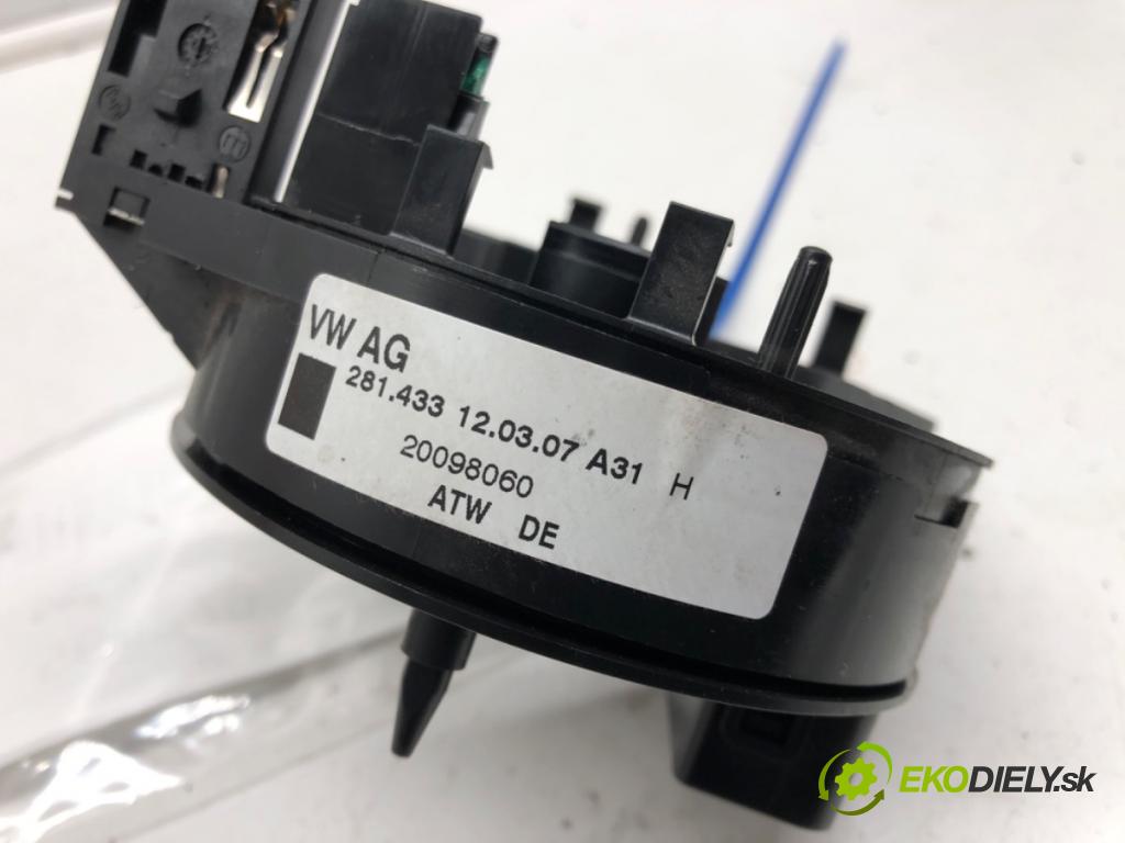 VW POLO (9N_, 9A_) 2001 - 2014    1.2 12V 47 kW [64 KM] benzyna 2001 - 2007  Krúžok, slimák airbag 281.433 (Airbagy)