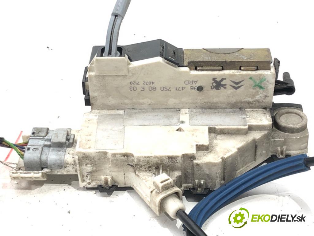CITROEN C4 I (LC_) 2004 - 2014    1.6 HDi 66 kW [90 KM] olej napędowy 2004 - 2011  zámok dveře pravý přední část 9647175080