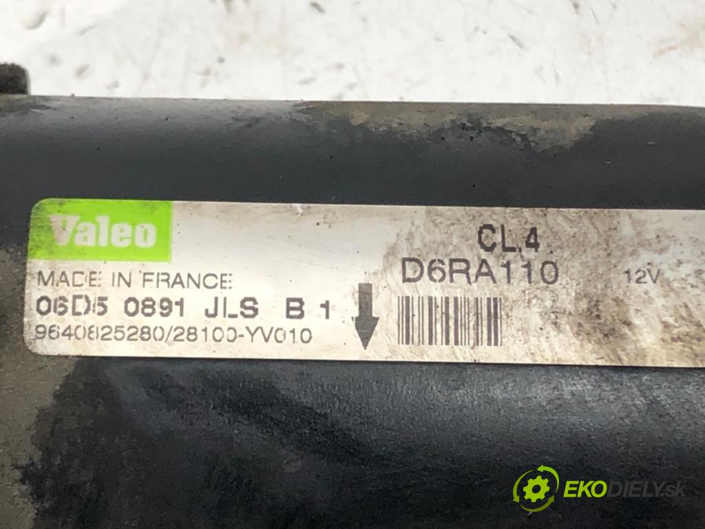CITROEN C4 I (LC_) 2004 - 2014    1.6 HDi 66 kW [90 KM] olej napędowy 2004 - 2011  Štartér 9640825280 (Štartéry)