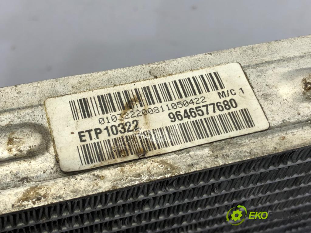 CITROEN C4 I (LC_) 2004 - 2014    1.6 HDi 66 kW [90 KM] olej napędowy 2004 - 2011  Chladič vody 9646577680 (Chladiče vody)