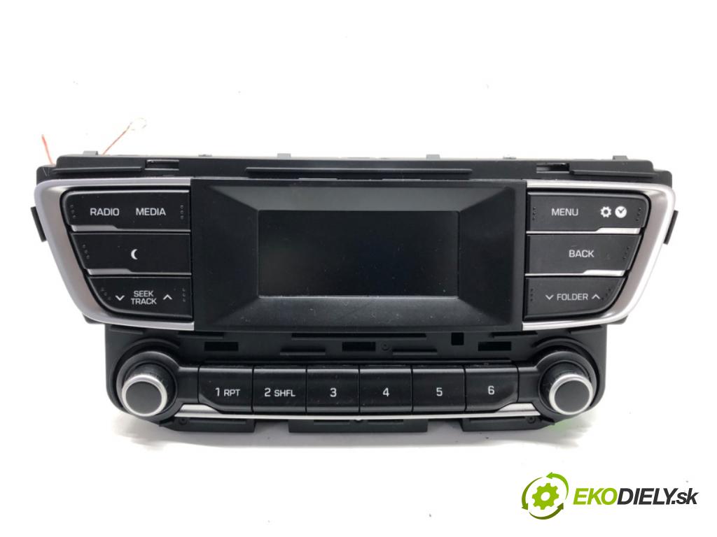 HYUNDAI i20 II (GB, IB) 2014 - 2022    1.2 61 kW [83 KM] benzyna 2014 - 2022  RADIO 96150C8WY0RDR (Audio zariadenia)