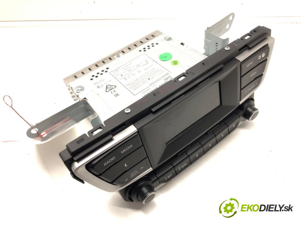 HYUNDAI i20 II (GB, IB) 2014 - 2022    1.2 61 kW [83 KM] benzyna 2014 - 2022  RADIO 96150C8WY0RDR (Audio zariadenia)
