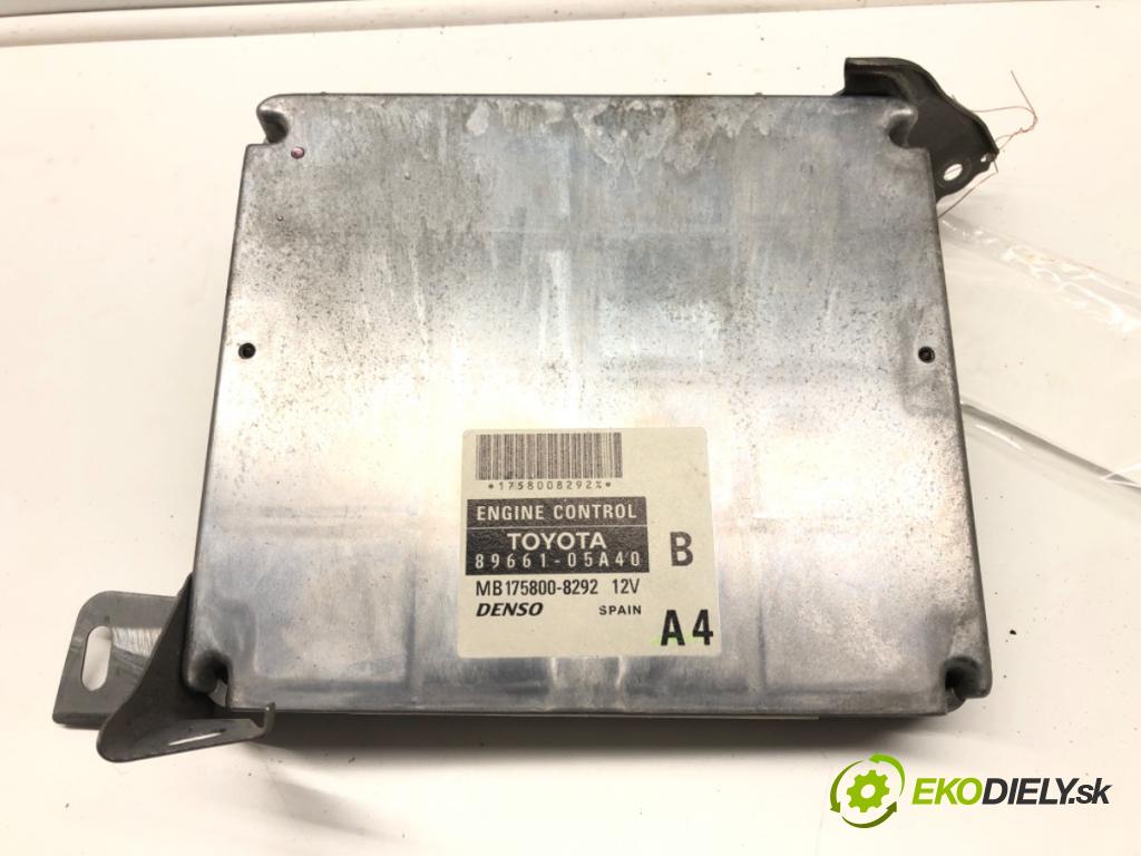 TOYOTA AVENSIS Kombi (_T25_) 2003 - 2008    2.0 D-4D (ADT250_) 93 kW [126 KM] olej napędowy 20  riadiaca jednotka Motor 89661-05A40 (Riadiace jednotky)