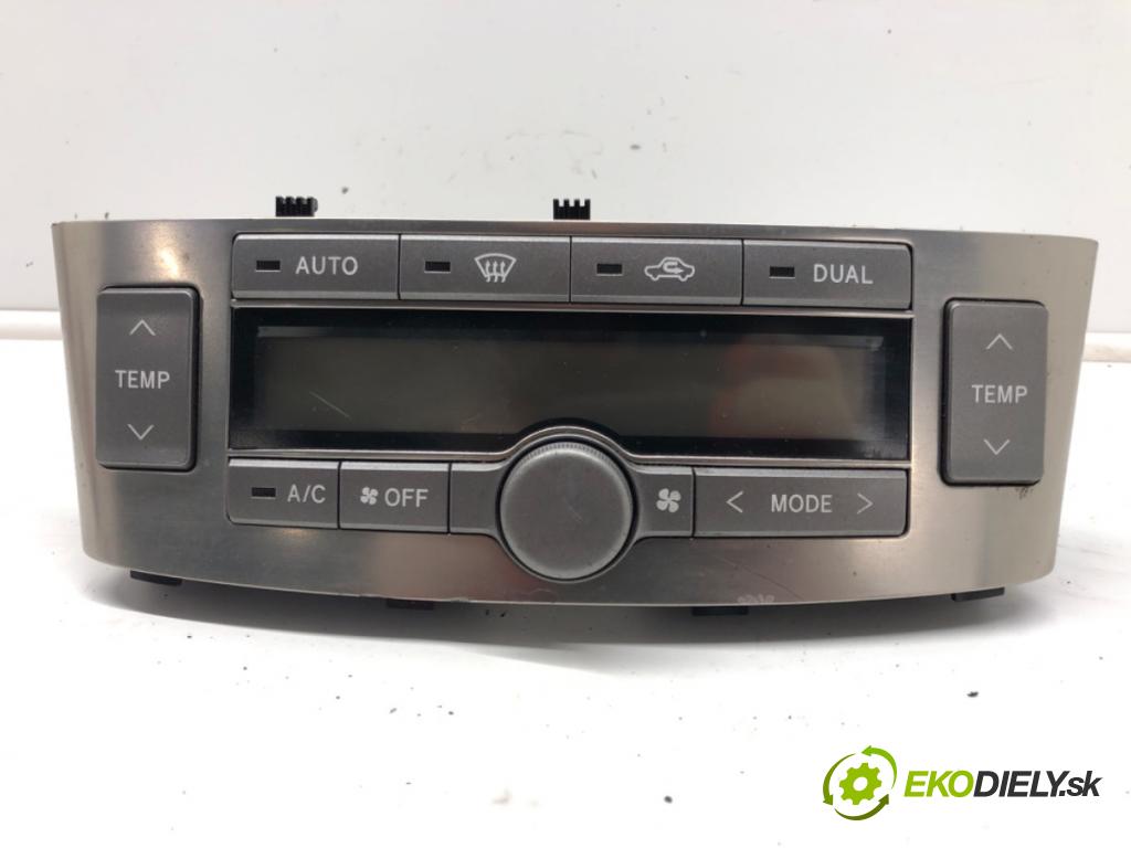 TOYOTA AVENSIS Kombi (_T25_) 2003 - 2008    2.0 D-4D (ADT250_) 93 kW [126 KM] olej napędowy 20  Panel ovládania kúrenia 55902-05050-H (Prepínače, spínače, tlačidlá a ovládače kúrenia)