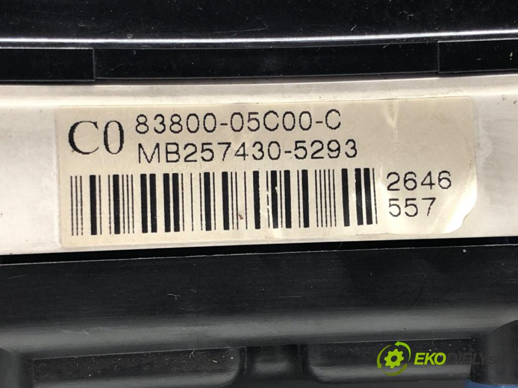 TOYOTA AVENSIS Kombi (_T25_) 2003 - 2008    2.0 D-4D (ADT250_) 93 kW [126 KM] olej napędowy 20  Prístrojovka 83800-05C00-C (Prístrojové dosky, displeje)