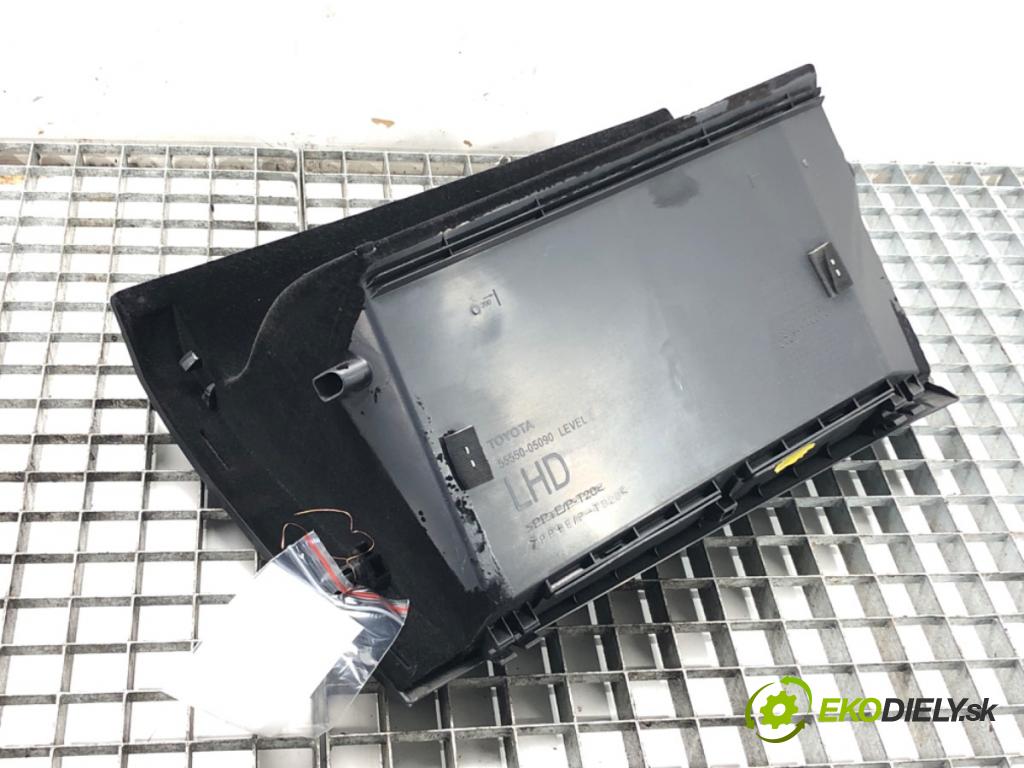 TOYOTA AVENSIS Kombi (_T27_) 2009 - 2018    2.0 D-4D (ADT270_) 93 kW [126 KM] olej napędowy 20  Priehradka, kastlík spolujazdca 55550-05090 (Priehradky, kastlíky)