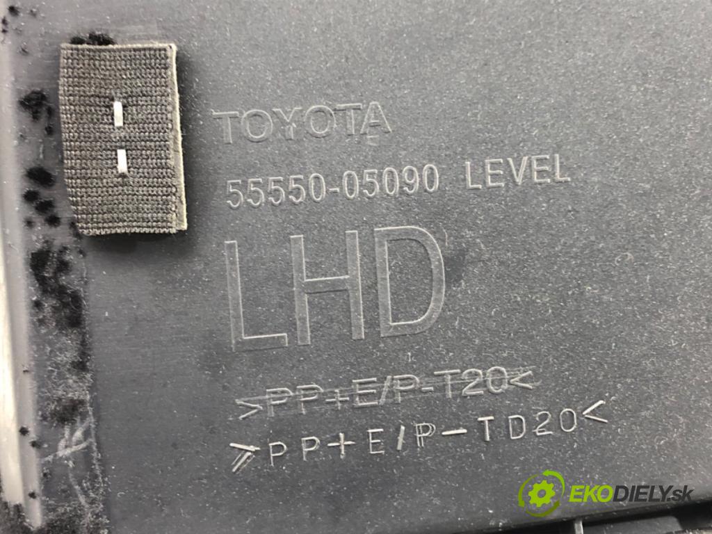 TOYOTA AVENSIS Kombi (_T27_) 2009 - 2018    2.0 D-4D (ADT270_) 93 kW [126 KM] olej napędowy 20  Priehradka, kastlík spolujazdca 55550-05090 (Priehradky, kastlíky)