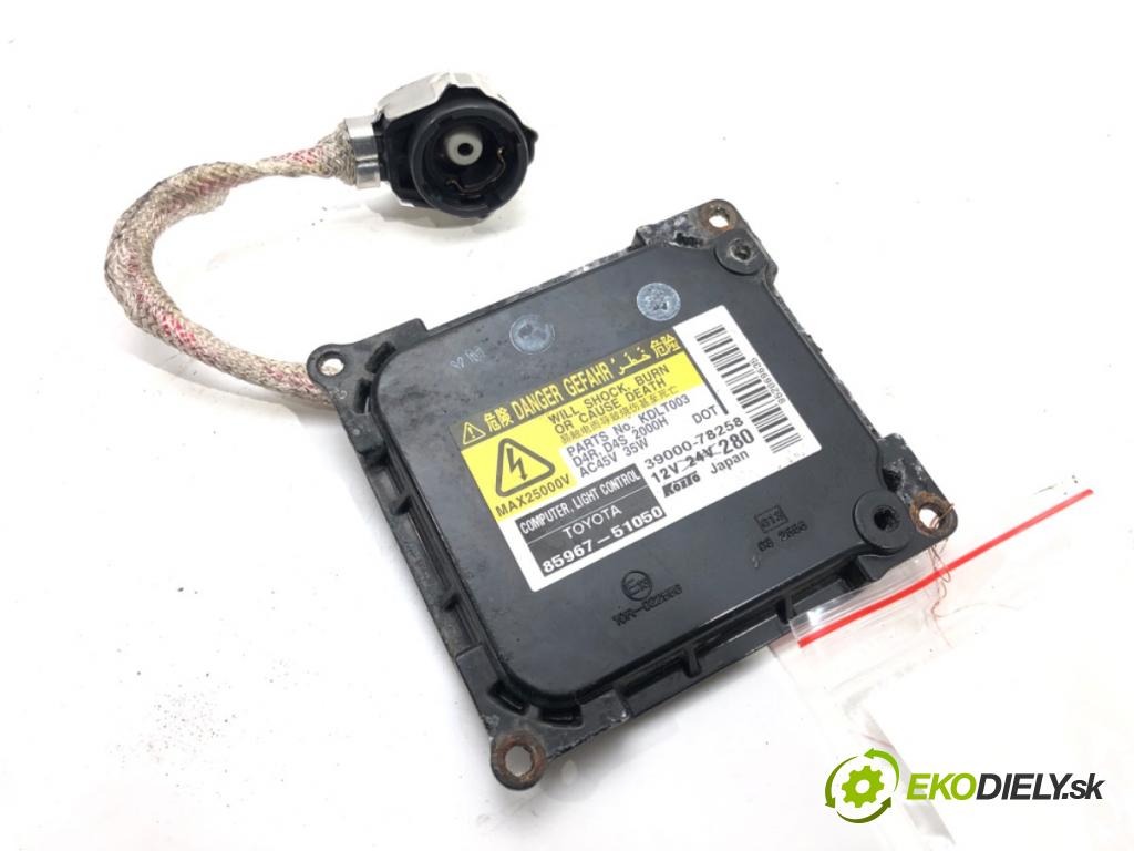 TOYOTA AVENSIS Kombi (_T27_) 2009 - 2018    2.0 D-4D (ADT270_) 93 kW [126 KM] olej napędowy 20  Menič XENON 85967-51050 (Riadiace jednotky xenónu)