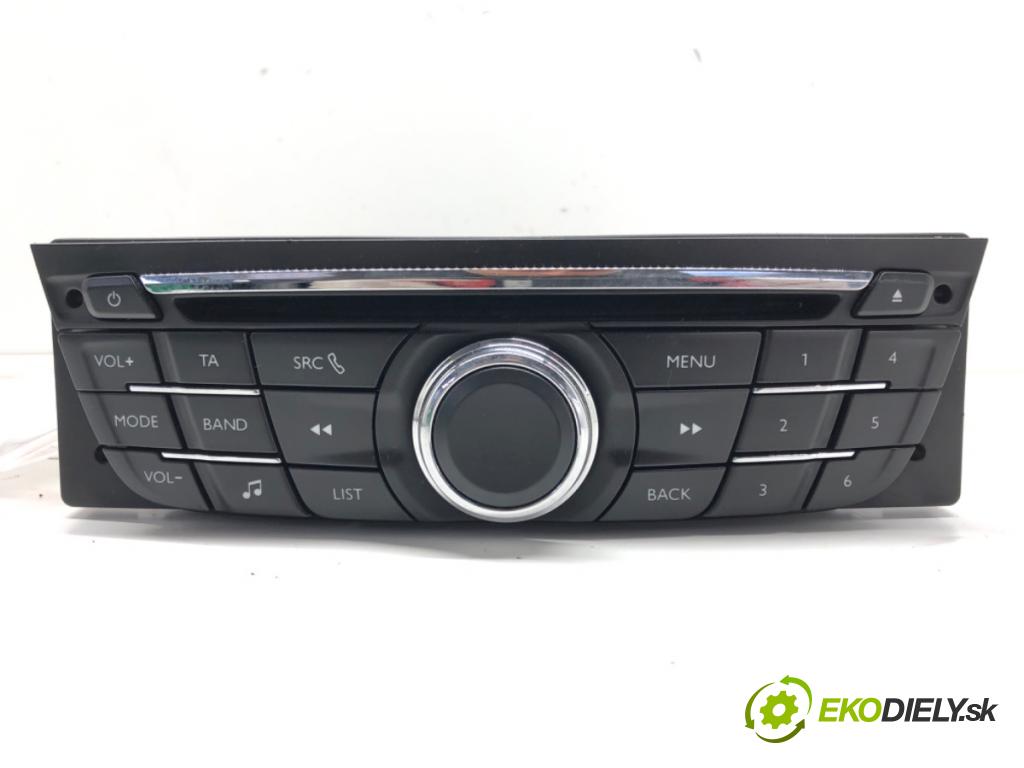 CITROEN C-ELYSEE (DD_) 2012 - 2022    1.6 HDI 92 68 kW [92 KM] olej napędowy 2012 - 2022  RADIO 98041965ZD01 (Audio zariadenia)