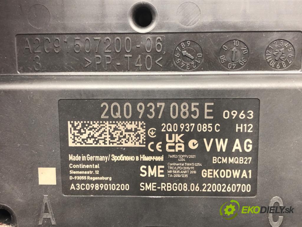 SKODA FABIA III Kombi (NJ5) 2014 - 2022    1.0 44 kW [60 KM] benzyna 2014 - 2022  Modul komfortu 2Q0937085E (Moduly komfortu)