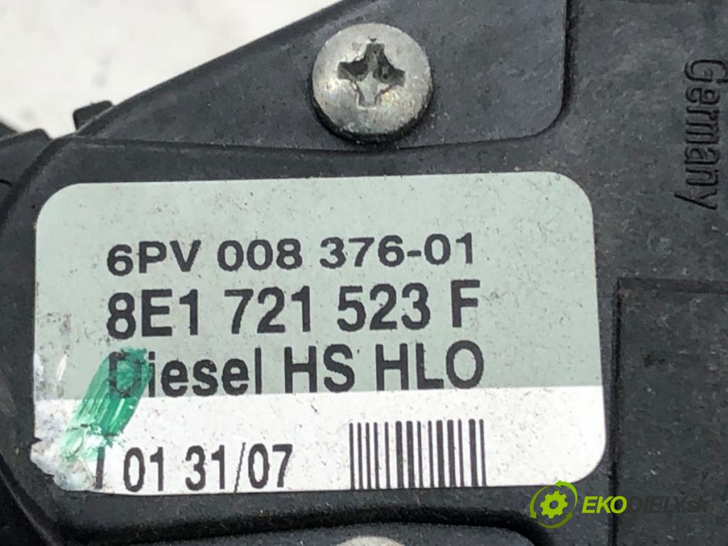 AUDI A4 B7 (8EC) 2004 - 2008    1.9 TDI 85 kW [116 KM] olej napędowy 2004 - 2008  Potenciometer plynového pedálu 8E1721523F (Pedále)