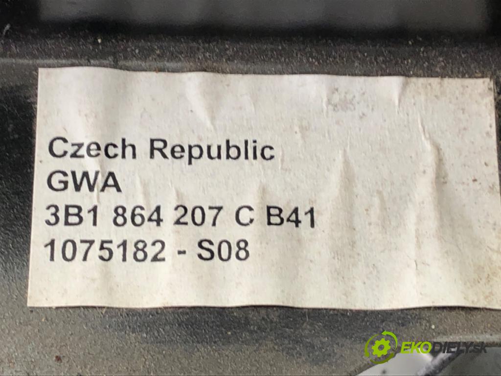 VW PASSAT B5.5 Variant (3B6) 2000 - 2005    1.9 TDI 96 kW [130 KM] olej napędowy 2000 - 2005  Lakťová opierka  (Lakťové opierky)