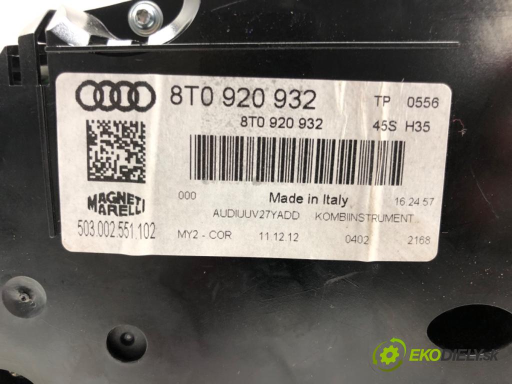 AUDI A5 Sportback (8TA) 2007 - 2017    2.0 TDI 105 kW [143 KM] olej napędowy 2009 - 2017  Prístrojovka 8T0920932 (Prístrojové dosky, displeje)